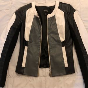 Faux leather jacket